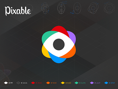 Pixable Logo Graphic android brand branding icon identity ios logo logomark pixable