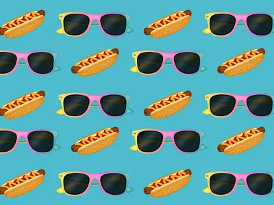 Festival Emojis cbc emojis hotdog icon illustration sunglasses