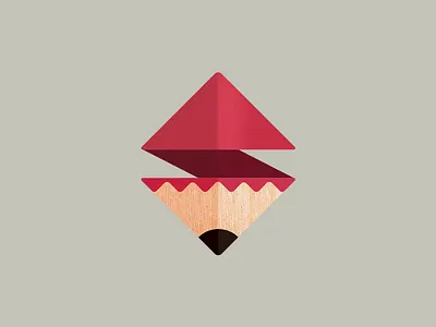 Shagagraf - Pencil Style color drow flat illustration logo pencil personal photoshop red texture wood
