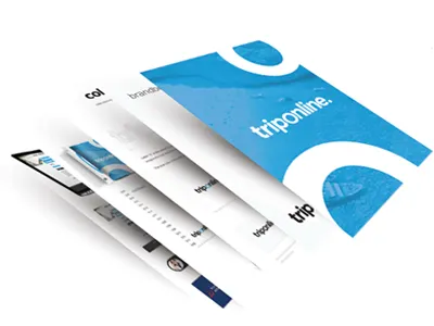 Triponline -Branding brandbook branding design trip ui web design