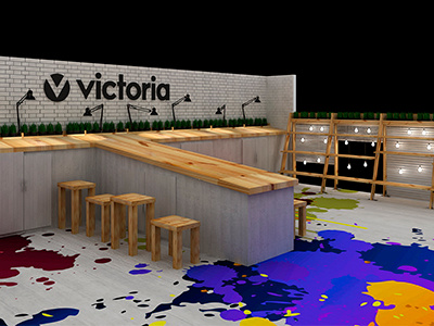 Stand Victoria 2 color design stand