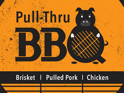 BBQ Logo bbq brand concept food illustration logo truck