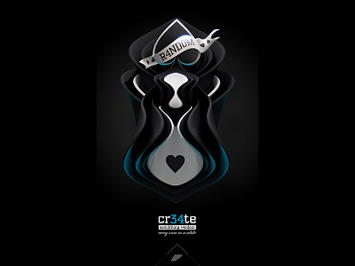 R4ndom 3d cards dark random spades