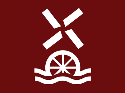 Mills Archive - Final Icon - Dark Red Reversed archive logo mills mills archive