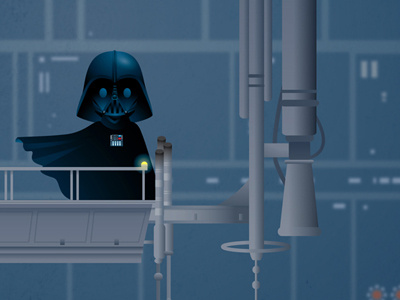 Vader bespin city in the clouds cute darth vader episode v jerrod maruyama kawaii luke skywalker star wars