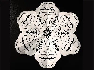 Tina Feylake peacock snowflake tina fey