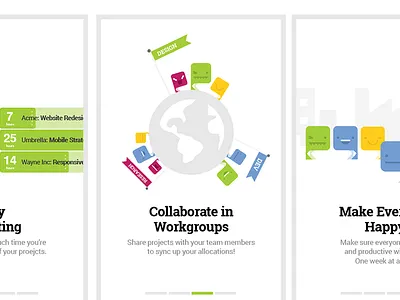 Mobile Onboarding animation clean design fun illustration intuitive company mobile onboarding tutorial