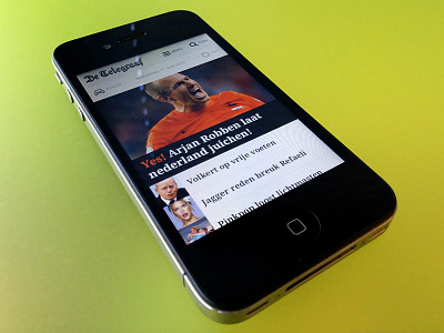 Telegraaf redesign netherlands newspaper redesign responsive telegraaf