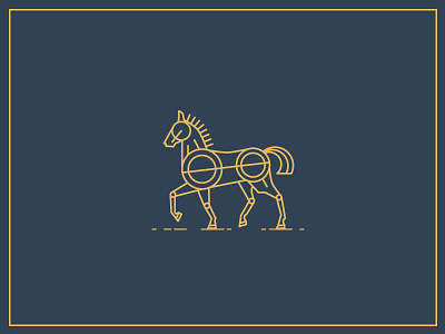 Kentucky. United We Brand flag horse kentucky line nji media njimedia states vector