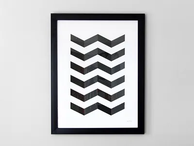 V Pattern Print pattern poster print