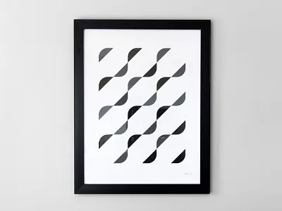 Waves Pattern Print pattern poster print