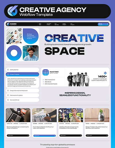 Kreatto Webflow Template webflow template