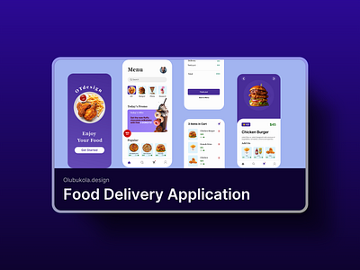 Food App 3d animation branding graphic design logo motion graphics ui