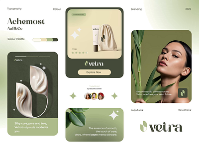 Vetra- Skincare Branding | Orbix Studio animation beauty branding care cosmetics cosmetics store cosmetology design graphic design health healthcare logo logo maker minimal orbix studio personal care product design self care skin women