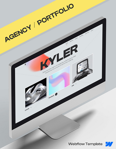 Kylerr - Portfolio & Agency Website Template webflow template