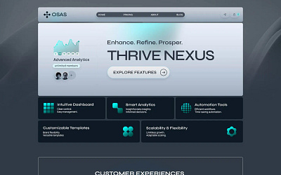 Osas - Technology Website Template osas webflow template saas webflow template