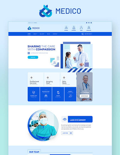 Medico - Webflow Template health template medical webflow template