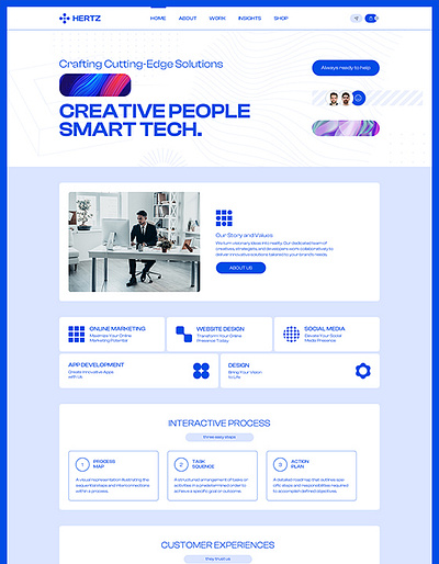 Herrtz - Portfolio & Agency Website Template webflow template