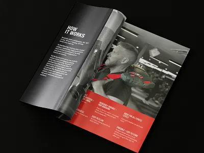 PowerWave Brochure | Fitness Brochure Design adobe indesign branding brochure catalog clean design creative design fitness fitness brochure graphic design gym health illustration personaltrainer powerlifting print print design sport training ui