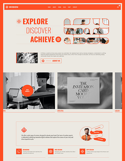 Wisionn - Portfolio & Agency Website Template webflow template