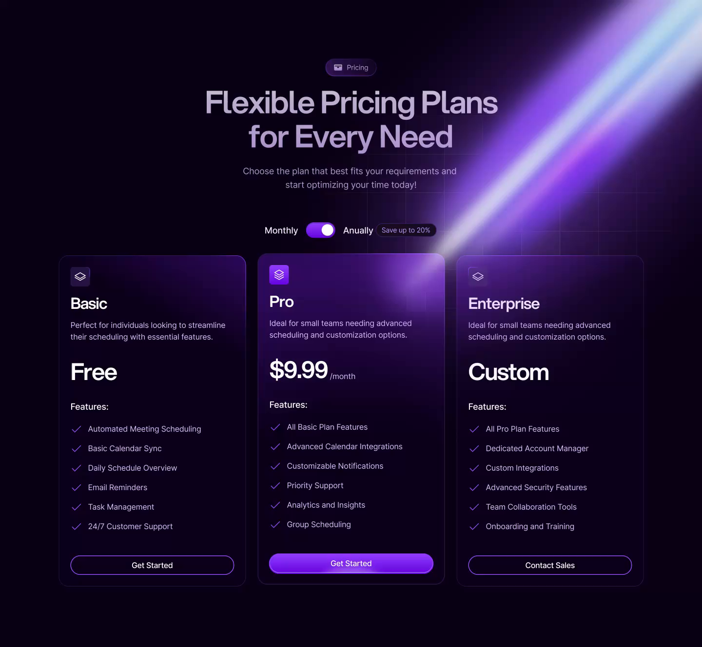 Example of Landing Page Design + Dev (Webflow)