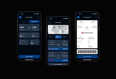 Flight Booking App bentogrid bentogrids boardingpass dailyui darkmode figma flightbooking flightbookingapp mobileapp mobiledesign productdesign ui uidesign uiuxdesign ux uxdesign uxuidesign