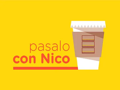 TV Channel - TV Show spot coffee colorful flat illustration pop tv vector