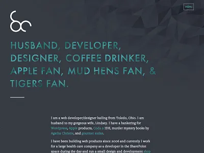 New Personal Site personal ui web design