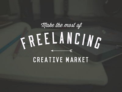 Freelancing Tips logo typography vintage