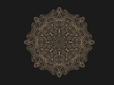 Mandala design gold lifework mandala nickvlow stroke