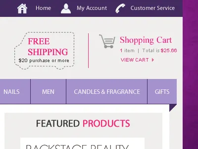 Planet Beauty Web Interface Design beauty e commerce ecommerce interface planet beauty ui ux web