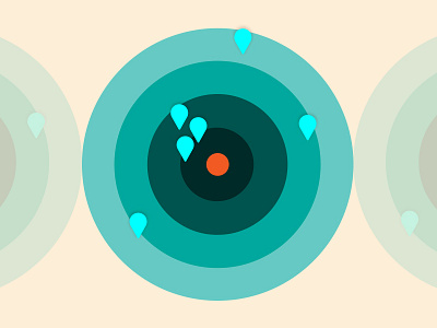 Concentric circles / Map app circles geo location map wip