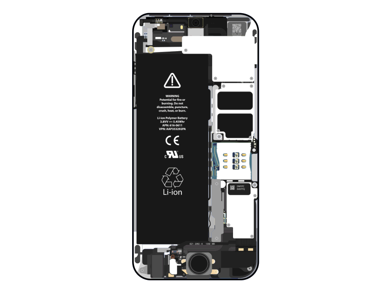 iPhone Build 1 after effects build design gif illustrator internal iphone motherboard parts processor