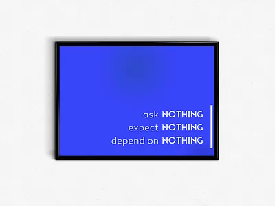 Nothing art novel poster print quotes startup