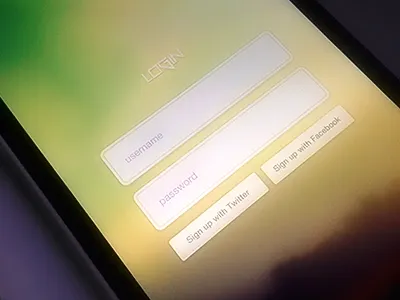 Log In in iphone log ui ux