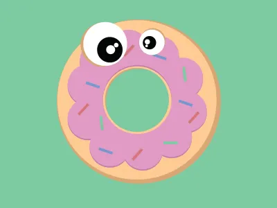 Oh Sh!t Donut cartoon donut food illustration no oh