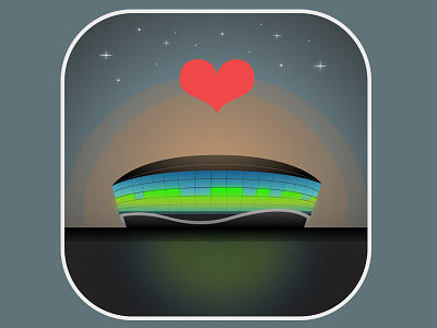 SSE Hydro flat glasgow hydro icon love stars