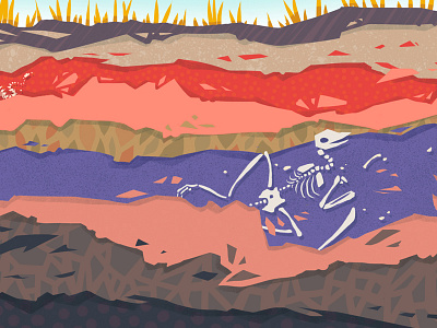 Stratigraphy archaeology illustration layers stratigraphy texture