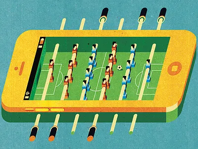 World Cup for Variety app brazil editorial illustration football game illustration iphone mobile soccer sports technology world cup