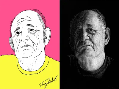 Untold Stories face illustration old pop art