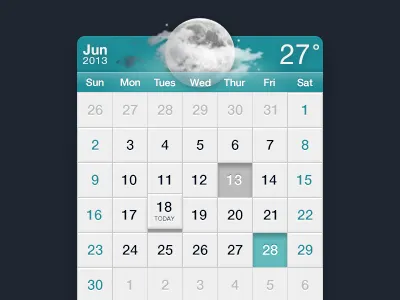 Calendar android app button calender china icon ios iphone jan ui weather