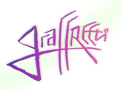 Graffreeti bright graffiti logo neon