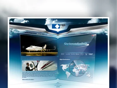 Fiba Air Official Web Site abstract air airplane aviation blue breve brush clouds fibaair pilot plane sky