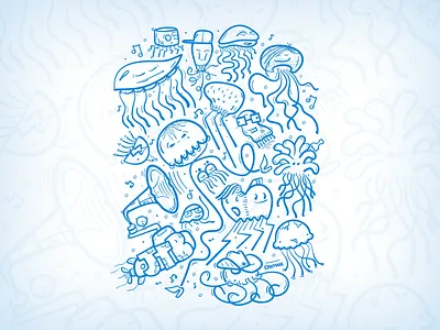 B-boys, divas, rastas, prepboys, dorks, tweakers, skaters. illustration jellyfish