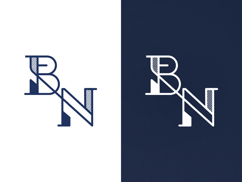 Example of BN monogram logo design