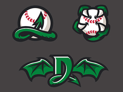 Dragon Baseball Logo