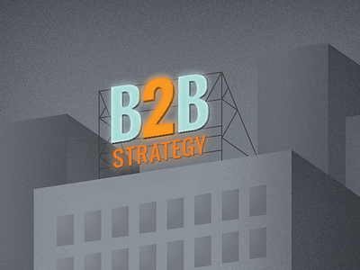 White paper illustration b2b building city cityscape grunge illustration signage strategy white paper