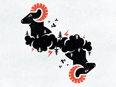 Thunder Down Under flat forest modern ram simple