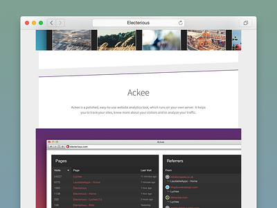 Electerious 2014 clean css3 html5 minimal portfolio safari website