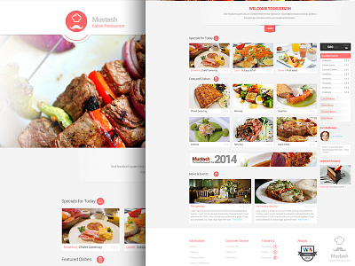 Mustash restaurant template